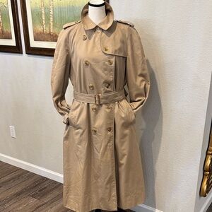Authentic Burberry Beige Belted Trench Coat